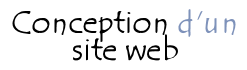 Conception d'un site web