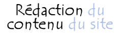 Rédaction du contenu
